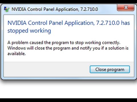 nvidia control panel windows 10 missing on starting