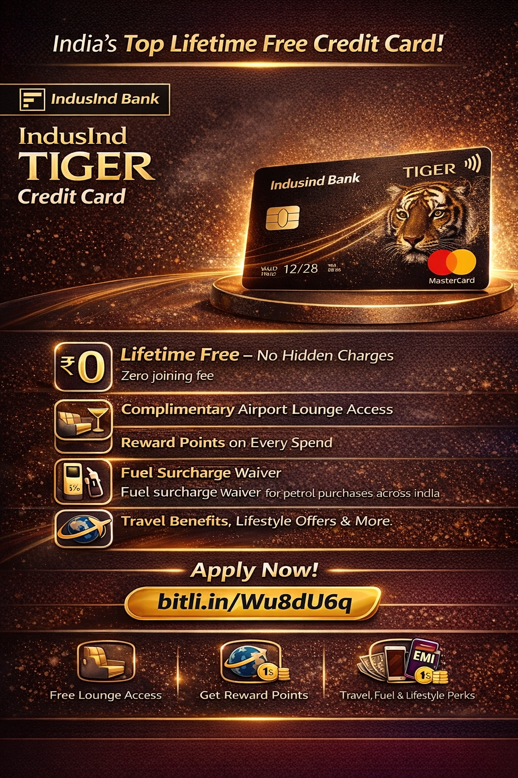 IndusInd TIGER Credit Card