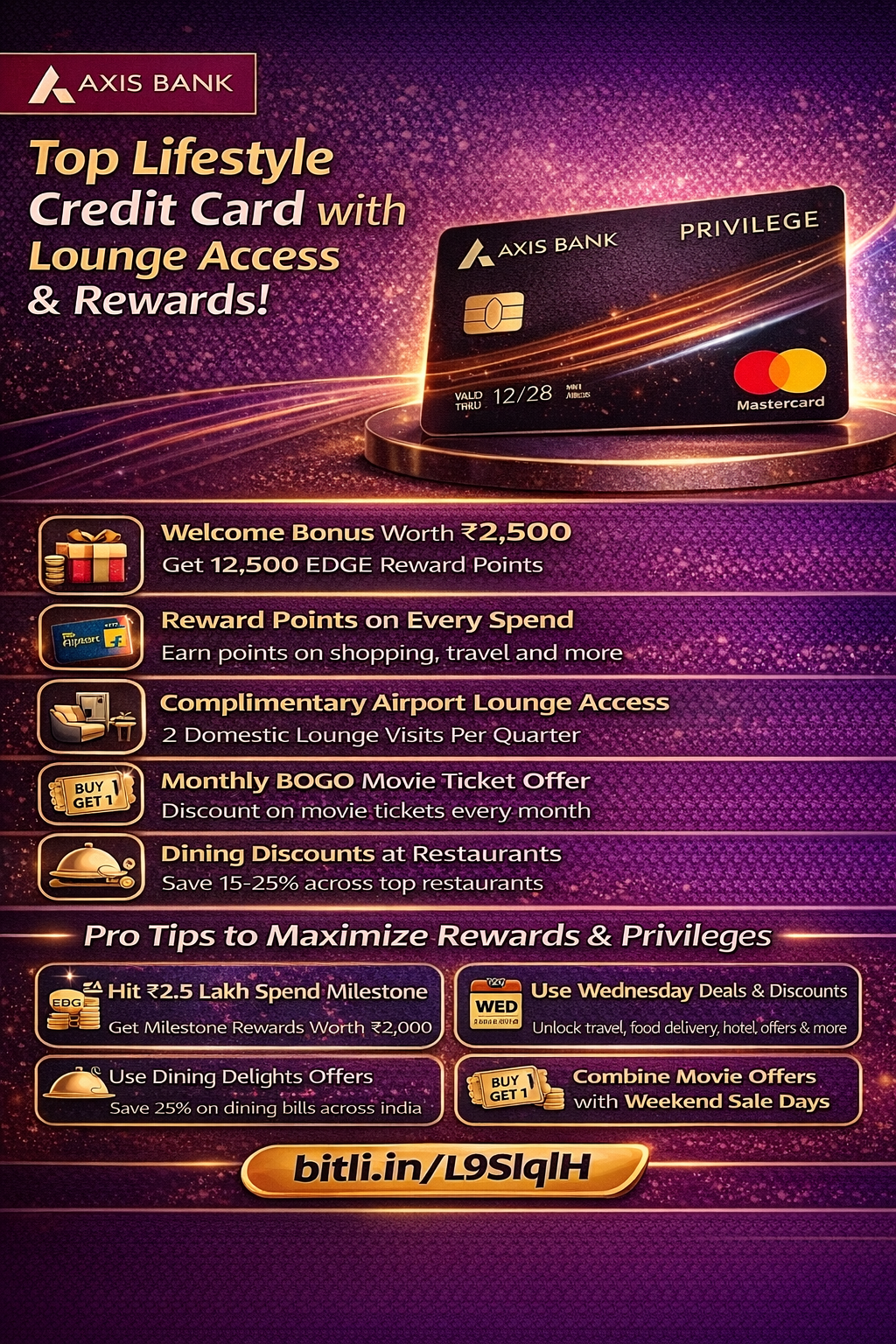 Axis Bank Privilege Credit Card offers